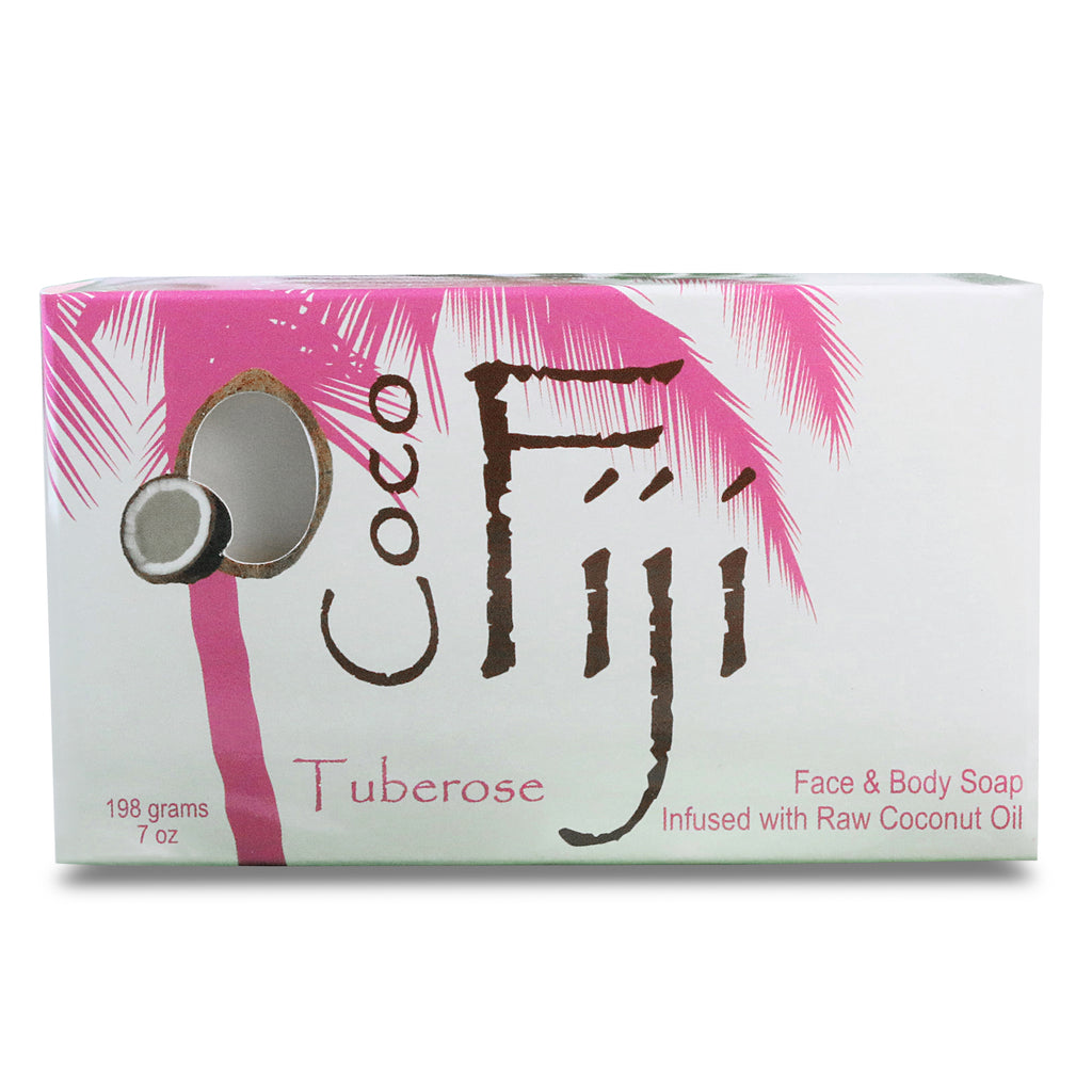 Fiji, Face & Body Bar Soap, Tuberose, 7 oz (198 g) Bar