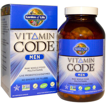 Garden of Life, Vitamin Code, Hommes, 240 Capsules Végétariennes