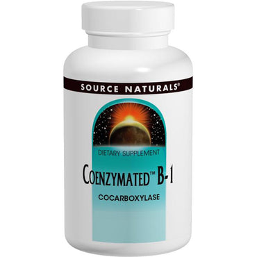 Source naturals, koenzymerad b-1, 60 tabletter