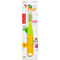 RADIUS, Totz Plus Toothbrush, 3+ Years, Green/Yellow, 1 Toothbrush