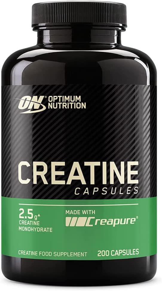 Optimum Nutrition Cápsulas de creatina 2500 mg, 200 cápsulas