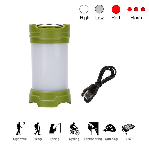 350 Lumen LED Camping Light 30  USB Rechargeable Flashlight Magnetic Tent Lamp Waterproof Mini Emergency Camping Lantern