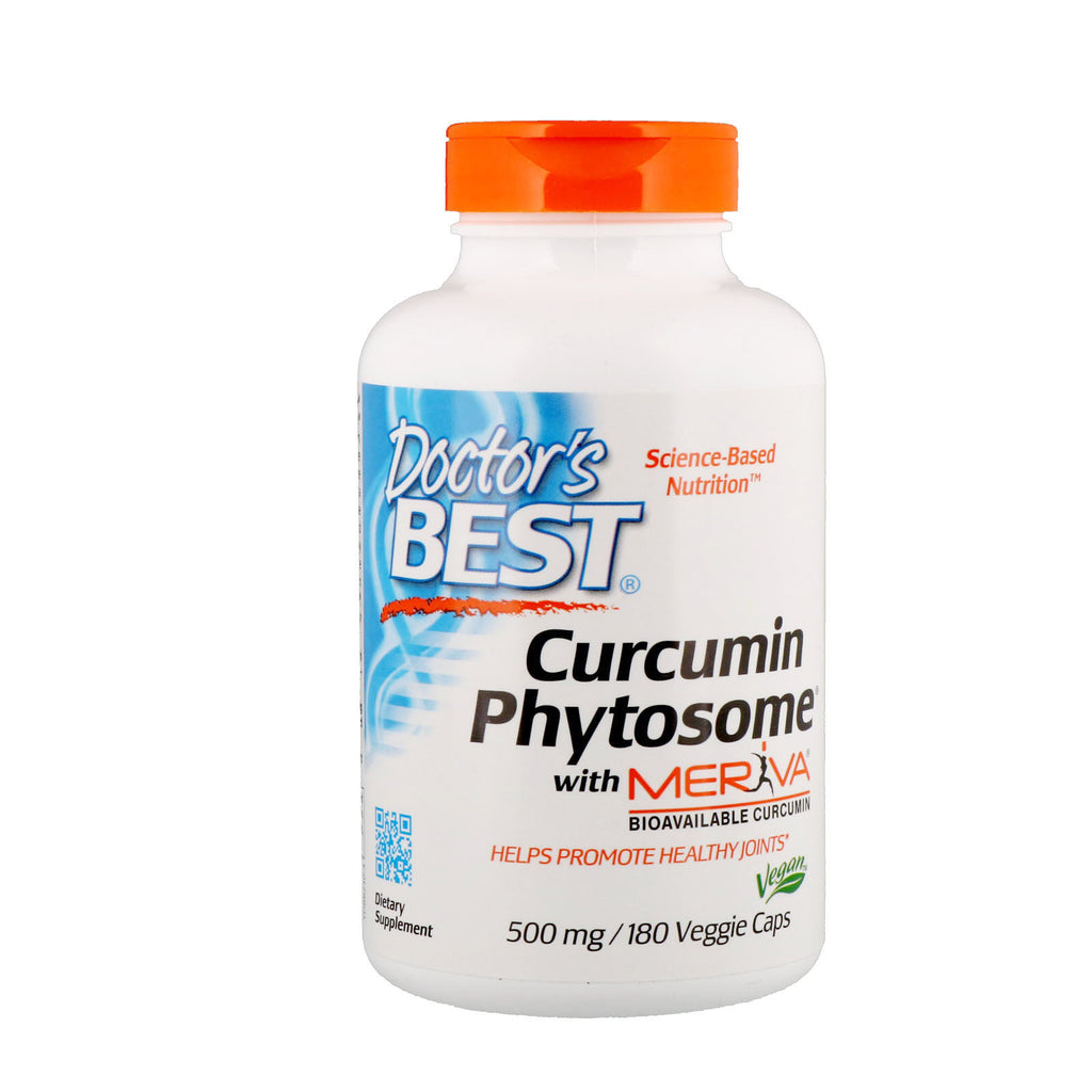 Doctor's Best, Curcumin Phytosome, With Meriva, 500 mg, 180 Veggie Caps