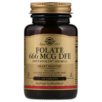 Solgar, Folate DFE, 666 Mcg, 100 Tablets