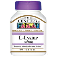 21st Century, L-Lysine, 600 mg, 90 Tablets