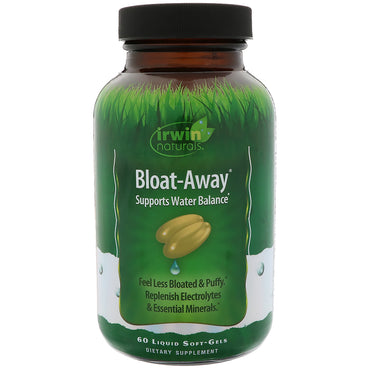 Irwin naturals, bloat-away, 60 flydende bløde geler