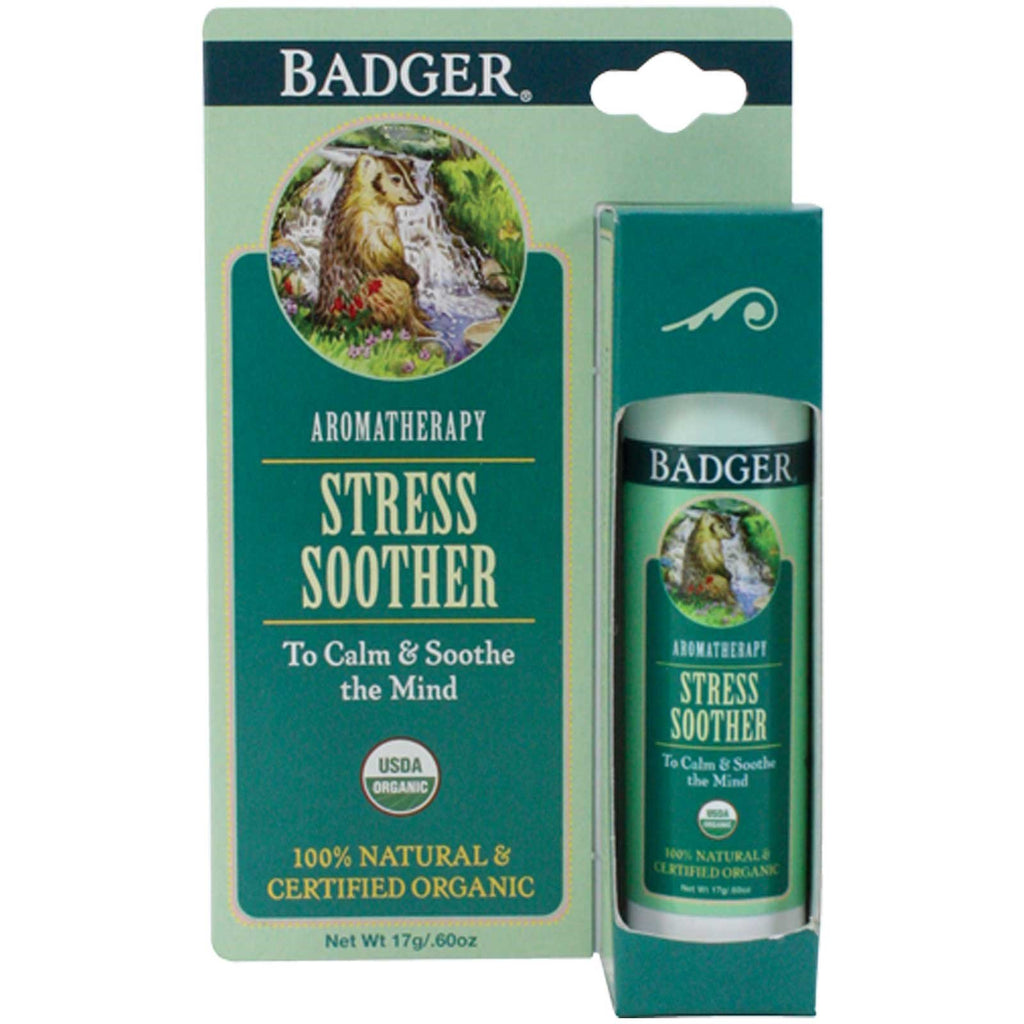 Badger Company, Stress Soother, Tangerine & Rosemary, .60 oz (17 g)