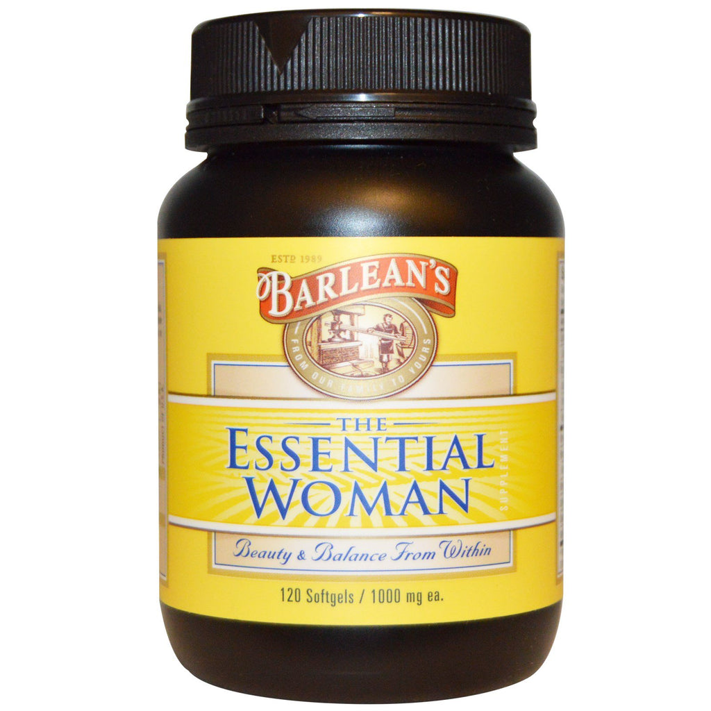 Barlean's, A Mulher Essencial, 1000 mg, 120 Cápsulas Softgel