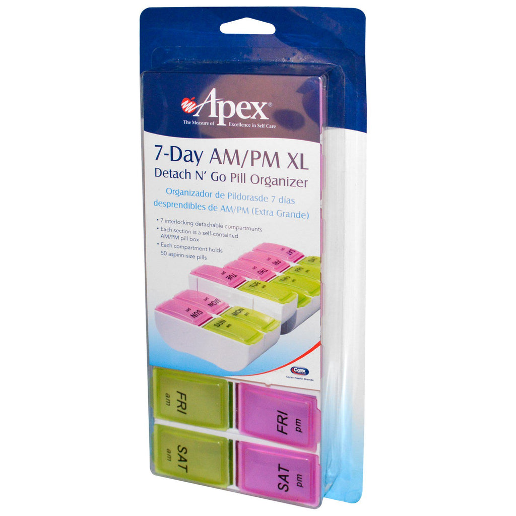 Apex, 7-dagars am/pm xl, 1 piller