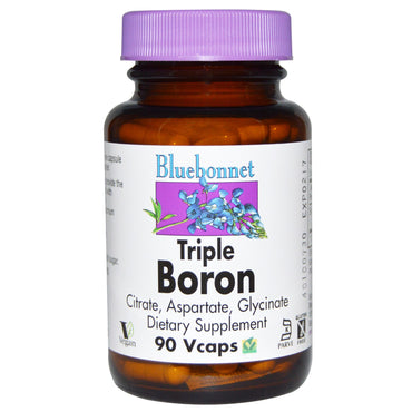 Bluebonnet ernæring, triple boron, 90 vcaps