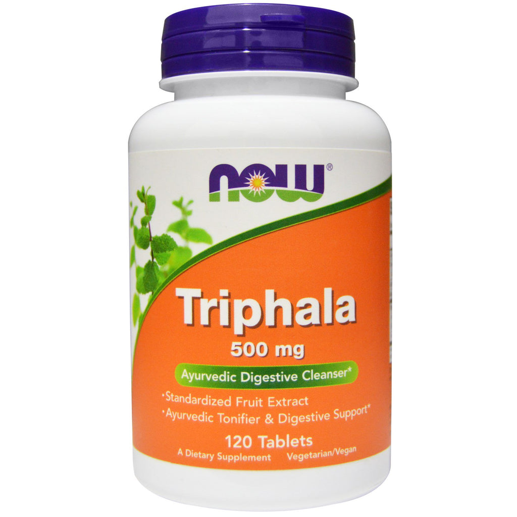 Nu voedingsmiddelen, Triphala, 500 mg, 120 tabletten