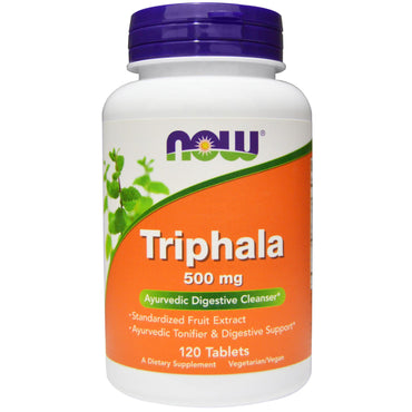 Now Foods, Triphala, 500 mg, 120 tabletter