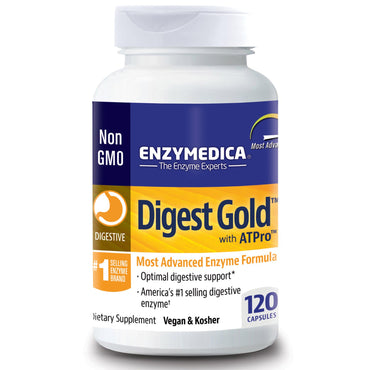 Enzymedica, Digest Gold مع ATPro، 120 كبسولة