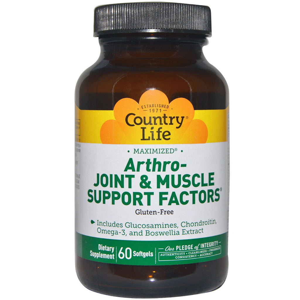 Country Life, Arthro - Joint & Muscle Support Factors, 60 Softgels