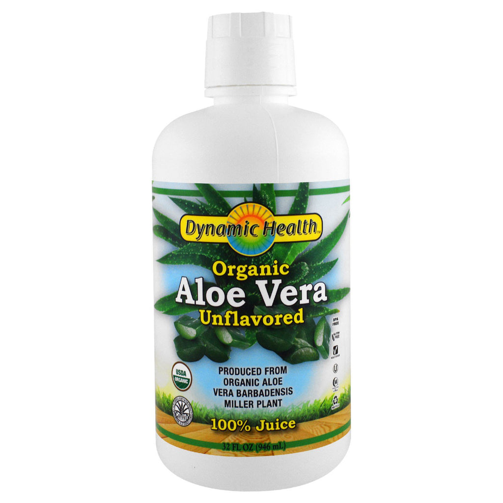 Dynamic Health Laboratories, Jus d'Aloe Vera, sans saveur, 32 fl oz (946 ml)