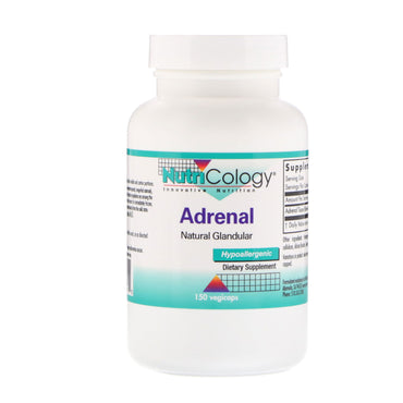 Nutricology, Adrenal, Natural Glandular, 150 Veggie Caps