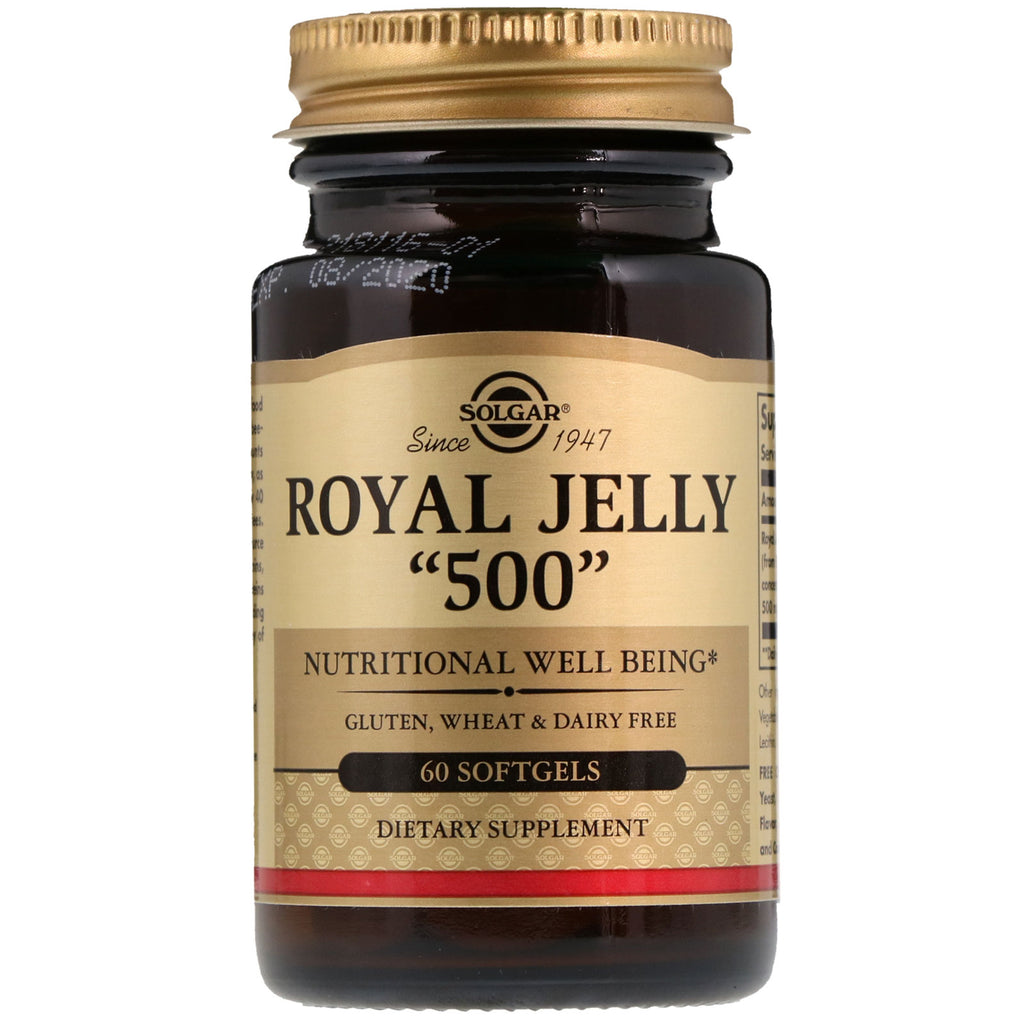 Solgar, Royal Jelly "500", 60 Softgels