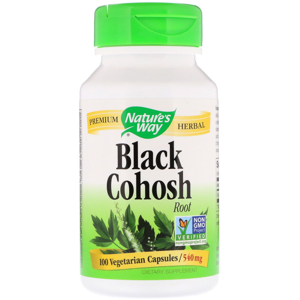 Nature's Way, Raíz de cohosh negro, 540 mg, 100 cápsulas vegetarianas