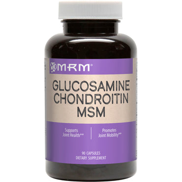 Mrm, glucosamina condroitina msm, 90 cápsulas