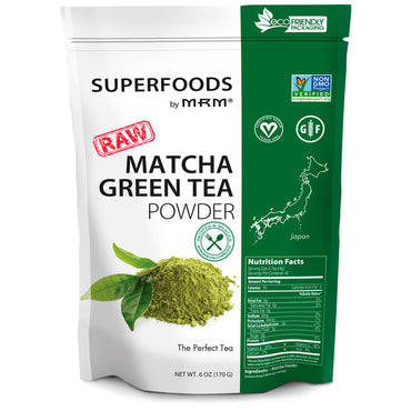 MRM, Chá Verde Matcha em Pó Cru, 170 g (6 oz)