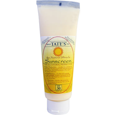 Tate's The Natural Miracle Sunscreen SPF 30 4 fl oz