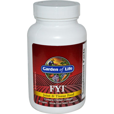 Garden of Life, FYI, alimento para articulaciones y tejidos, 90 cápsulas