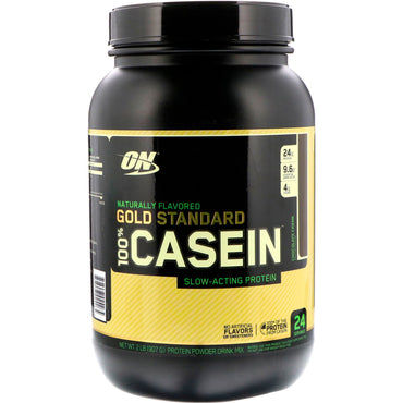 Optimum Nutrition, Gold Standard, 100% Casein, Naturally Flavored, Chocolate Creme, 2 lbs (907 g)