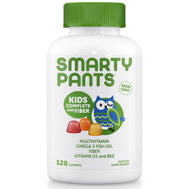 SmartyPants، منتجات كاملة للأطفال وألياف، 120 علكة