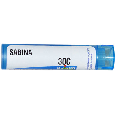 Boiron, remedios únicos, Sabina, 30 °C, aproximadamente 80 gránulos