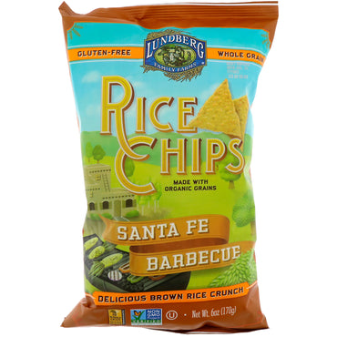 Lundberg, chips de arroz, barbacoa Santa Fe, 6 oz (170 g)