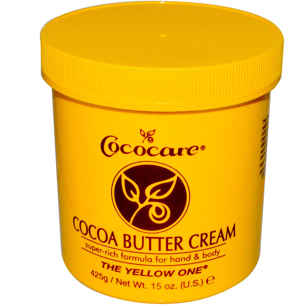 Cococare The Yellow One Creme de Manteiga de Cacau 15 onças (425 g)