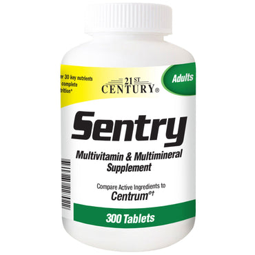 21st Century, Sentry, suplemento multivitamínico y multimineral, 300 tabletas