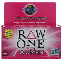 Garden of Life, Vitamin Code, Raw One, multivitamínico para mujeres una vez al día, 75 cápsulas vegetarianas