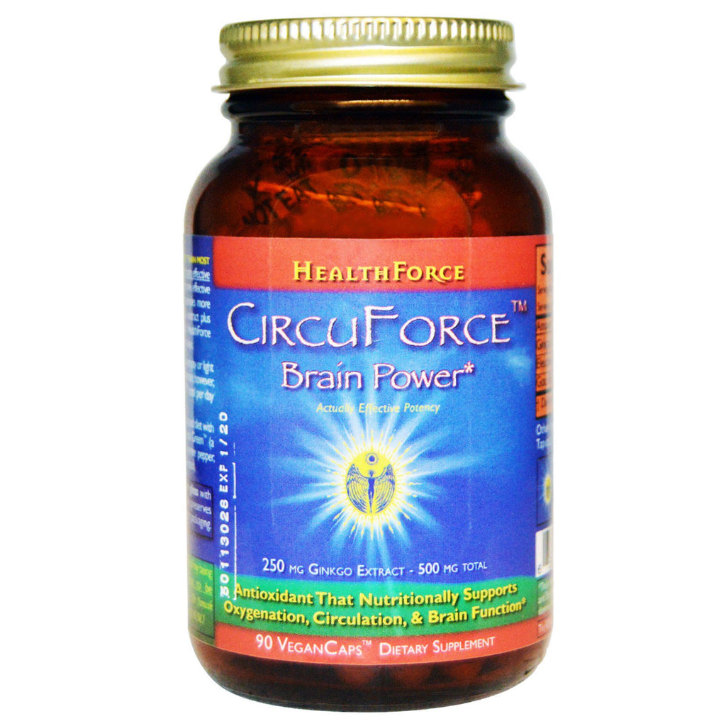 HealthForce Superfoods, CircuForce, Brain Power, 90 gélules végétaliennes