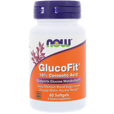 Now Foods, GlucoFit, 60 gélules