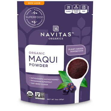 Navitas s, Maqui en polvo, tarta de frutos rojos, 3 oz (85 g)