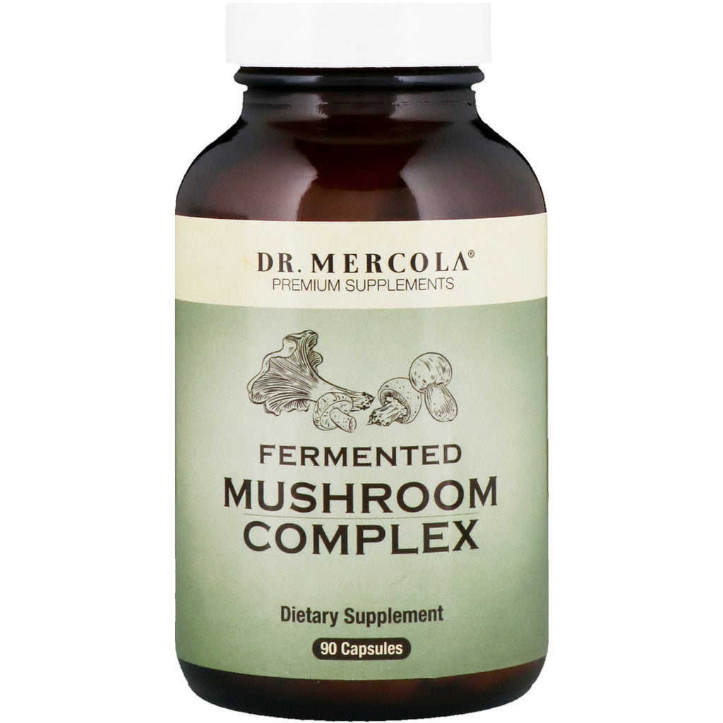 Dr. mercola, 발효 버섯 복합체, 90 캡슐