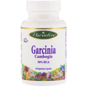 Paradise Herbs, Garcinia Cambogia, 60 capsules végétariennes