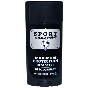 Herban Cowboy, Sport, Deodorant cu protecție maximă, 2,8 oz (80 g)