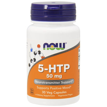 Nu voedingsmiddelen, 5-HTP, 50 mg, 90 plantaardige capsules