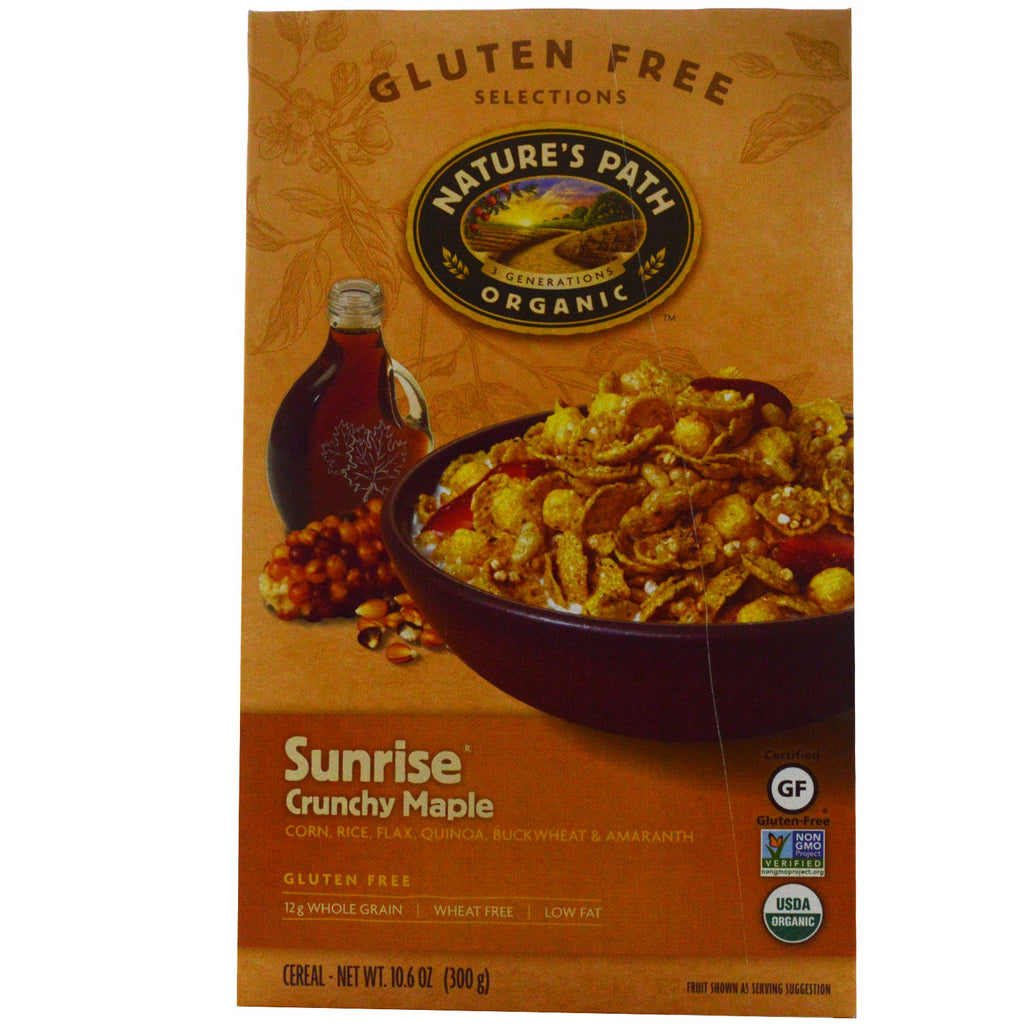 Nature's Path, , Sunrise Crunchy Maple Cereal, Gluten Free, 10.6 oz (300 g)