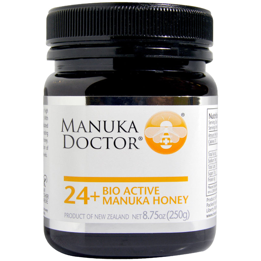 Manuka Doctor, 24+ Bio Active Manuka honning, 8,75 oz (250 g)