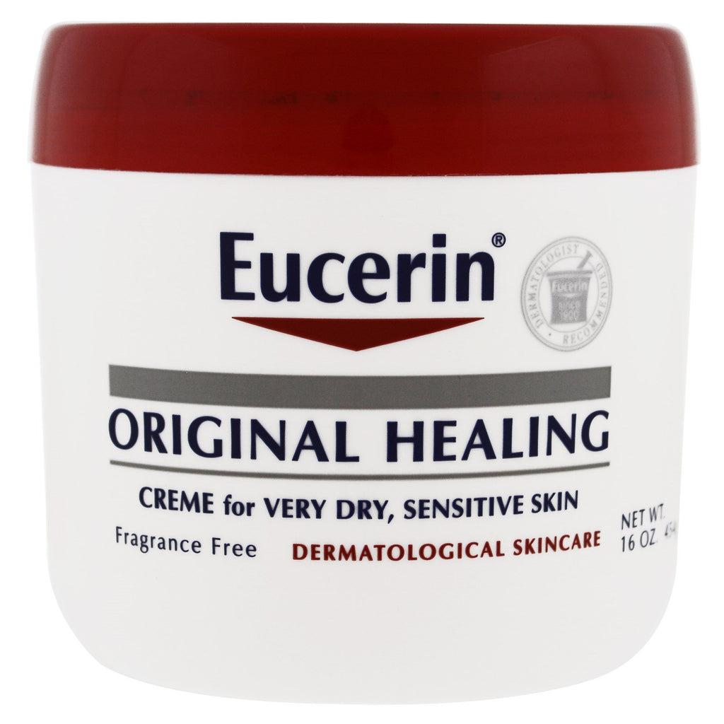 Eucerin, Original Healing, Creme for Very Dry, Sensitive Skin, Fragrance Free, 16 oz (454 g)