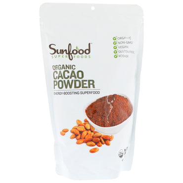 Zonnevoedsel, cacaopoeder, 1 lb (454 g)
