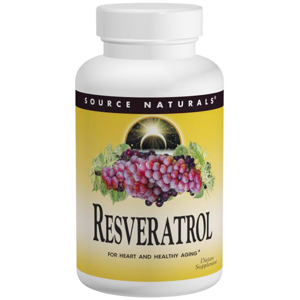 Source Naturals, resveratrol, 60 tabletas