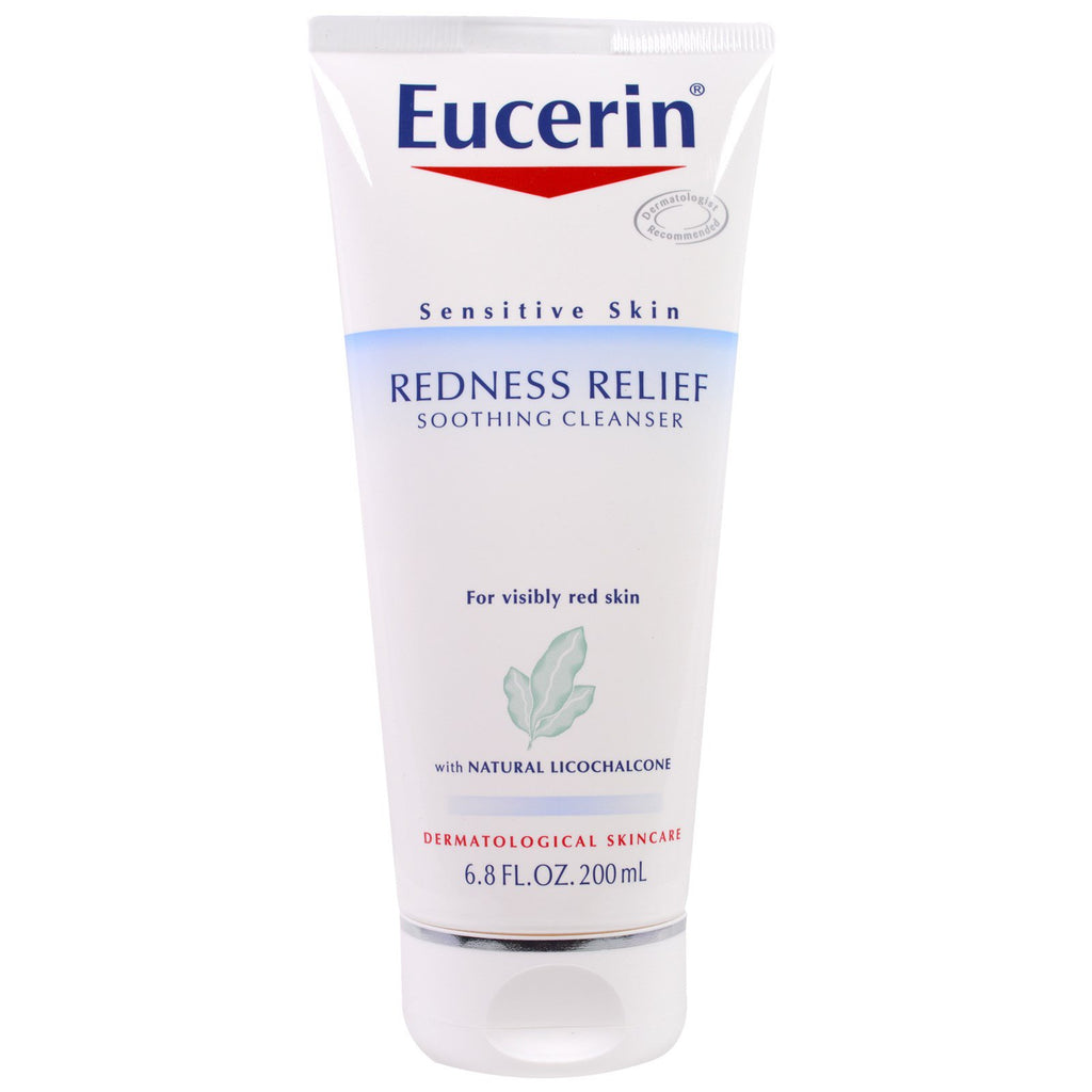 Eucerin, Redness Relief, Soothing Cleanser, Fragrance Free, 6.8 fl oz (200 ml)
