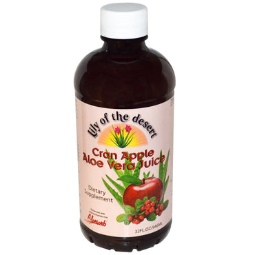 Lily of the Desert, Jugo de aloe vera de manzana y arándano, 32 fl oz (946 ml)