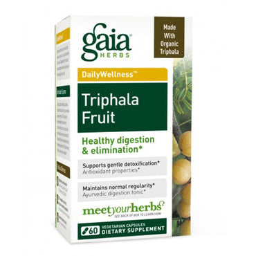 Gaia-urter, triphala frugt, 60 grøntsagshætter