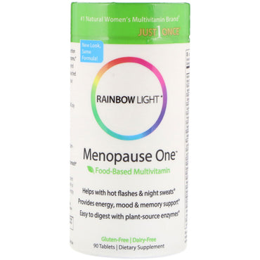 Rainbow light, menopausa um, multivitamínico à base de alimentos, 90 comprimidos