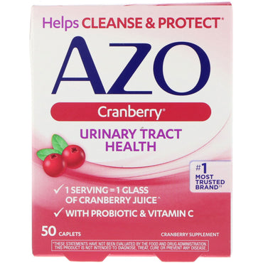 Azo, gezondheid van de urinewegen, cranberry, 50 capsules